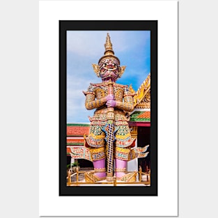 Guardian Of Wat Pra Kaew Grand Palace ,Bangkok Posters and Art